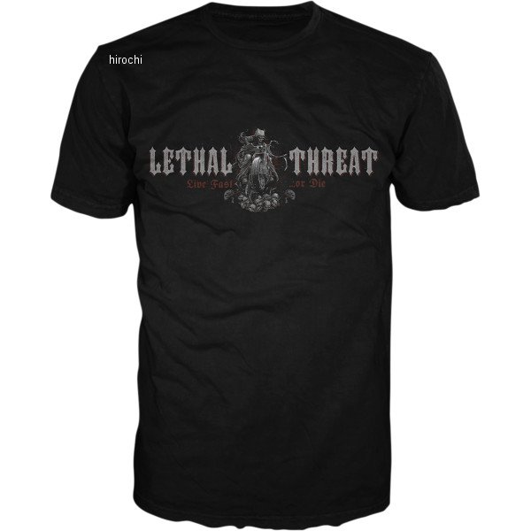 【USA在庫あり】 リーサルスレット Lethal Threat Tシャツ Live Fast Reaper 黒 Lサイズ 3030-20239 HD店