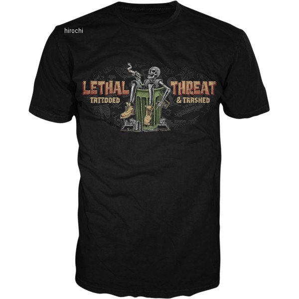 【USA在庫あり】 リーサルスレット Lethal Threat Tシャツ Tattooed And Trashed 黒 Mサイズ 3030-21522 HD店