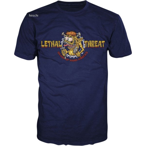 【USA在庫あり】 リーサルスレット Lethal Threat Tシャツ Skool of Hard Knocks 青 XLサイズ 3030-21545 HD店
