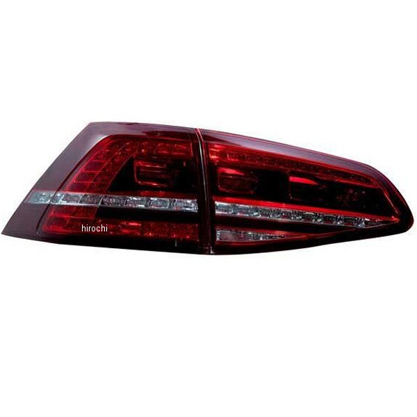 ヴァレンティ VALENTI LEDテールランプ VW ゴルフ7 ハーフレッドレンズ/ブラックインナー TVGOLF7-HB-1 HD店