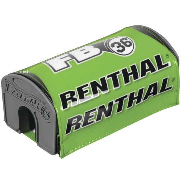【USA在庫あり】 レンサル RENTHAL ファットバー36 ハンドルバーパッド 緑/白/黒 renP343 HD店