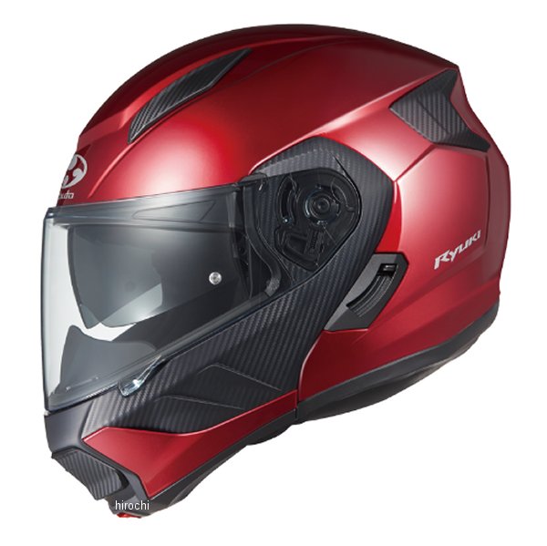 【メーカー在庫あり】 オージーケーカブト OGK KABUTO システムヘルメット RYUKI シャイニーレッド Mサイズ 4966094596002 HD店