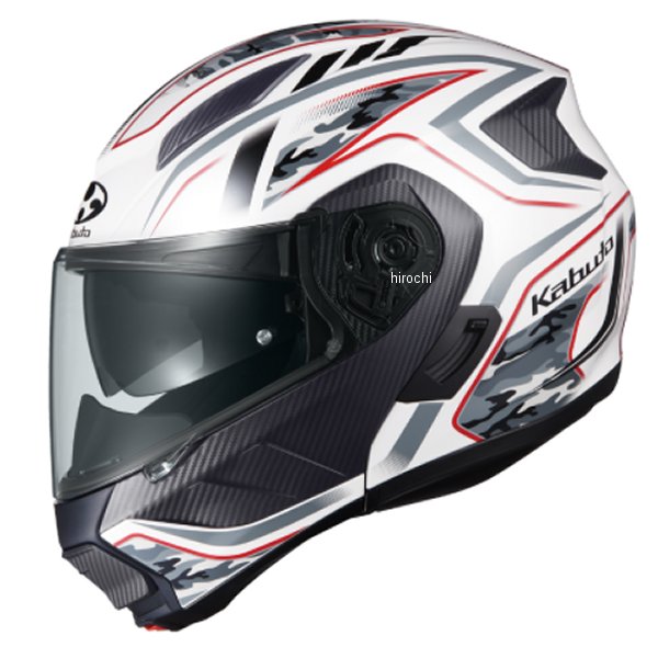 オージーケーカブト OGK KABUTO システムヘルメット RYUKI ENERGY ホワイトレッド Mサイズ(57cm-58cm) 4966094602529 HD店