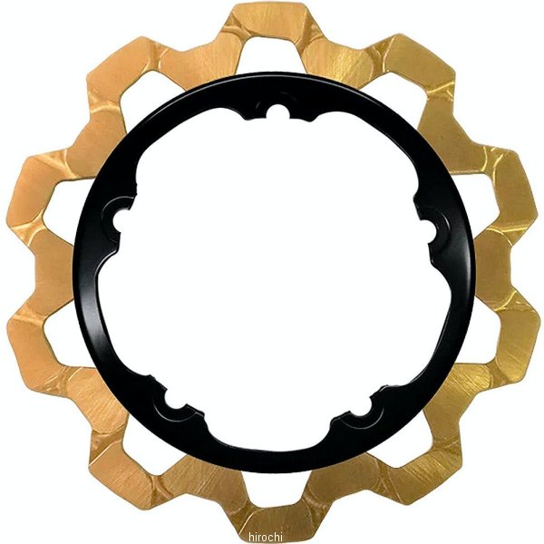 【メーカー在庫あり】 リンドールブレーキ LyndallBrakes ブレーキローター BOW-TIE/S/BWHEEL 11.8インチ ゴールド/黒 5mm厚 フロント 4203-1122 HD店