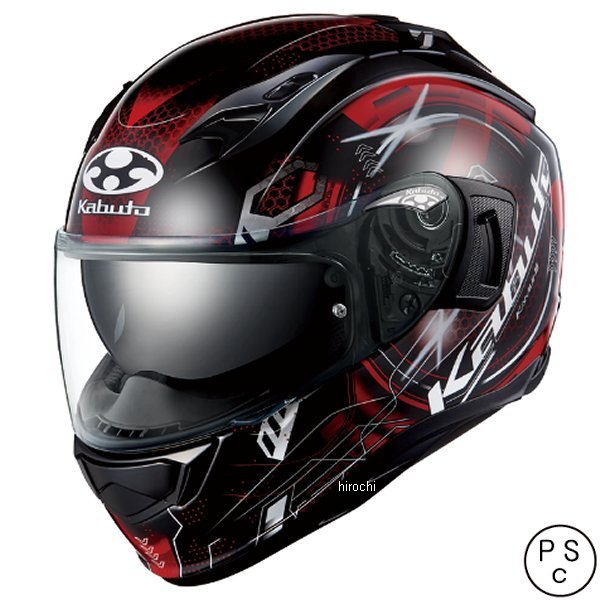 【メーカー在庫あり】 オージーケーカブト OGK KABUTO フルフェイスヘルメット KAMUI 3 エステラ ブラックレッド L サイズ 4966094609696 HD店