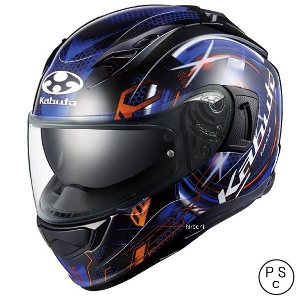 オージーケーカブト OGK KABUTO フルフェイスヘルメット KAMUI 3 エステラ ブラックブルー M サイズ 4966094609733 HD店