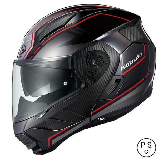 オージーケーカブト OGK KABUTO システムヘルメット RYUKI ビーム ブラックレッド S サイズ 4966094615604 HD店