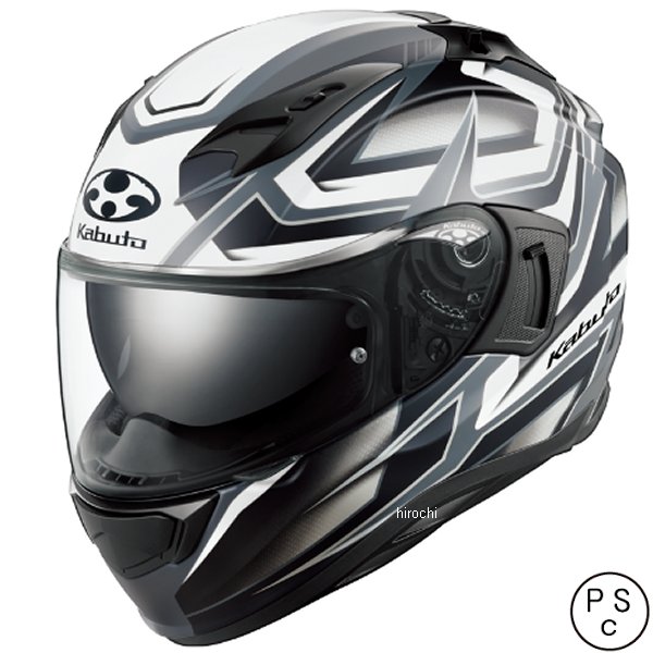 【メーカー在庫あり】 オージーケーカブト OGK KABUTO フルフェイスヘルメット KAMUI 3 アクロバッド フラットブラックホワイト L サイズ 4966094617967 HD店