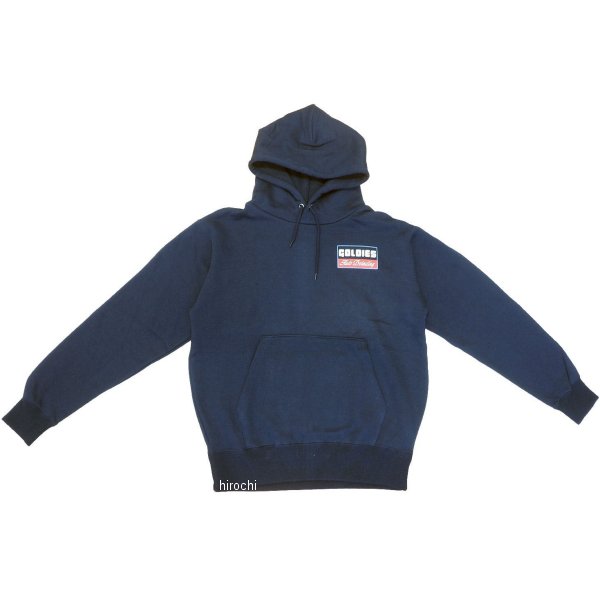 【メーカー在庫あり】 ゴールディーズオートディテイリング TRICOLORE LOGO プルオーバーフーディー ネイビー Mサイズ GADP001NV-M HD店