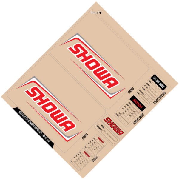 【USA在庫あり】 D'cor Visuals デカール SHOWA デカールキット 赤 4320-2444 HD店