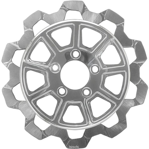 【メーカー在庫あり】 リンドールブレーキ LyndallBrakes ブレーキローター BOW-TIE/9SPOKE 11.5インチ クローム/クローム 5mm厚 リア 4002-2033 HD店｜ヒロチー商事 ハーレー 店