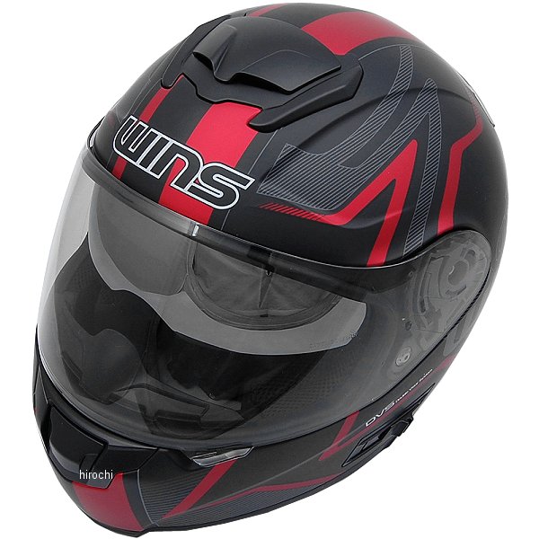 【メーカー在庫あり】 ウインズ WINS フルフェイスヘルメット FF-COMFORT GTZ マットブラック/赤 XLサイズ(59-60cm) 4560385765810 HD店