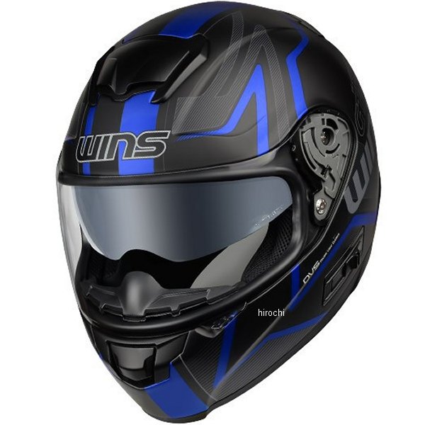 【メーカー在庫あり】 ウインズ WINS フルフェイスヘルメット FF-COMFORT GTZ マットブラック/青 Mサイズ(57-58cm) 4560385765827 HD店