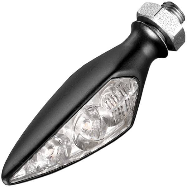 ケラーマン Kellermann Rhombus S Extreme 左前、右後 マットブラック/クリアー アンバー 1個売り KM167-200 HD店