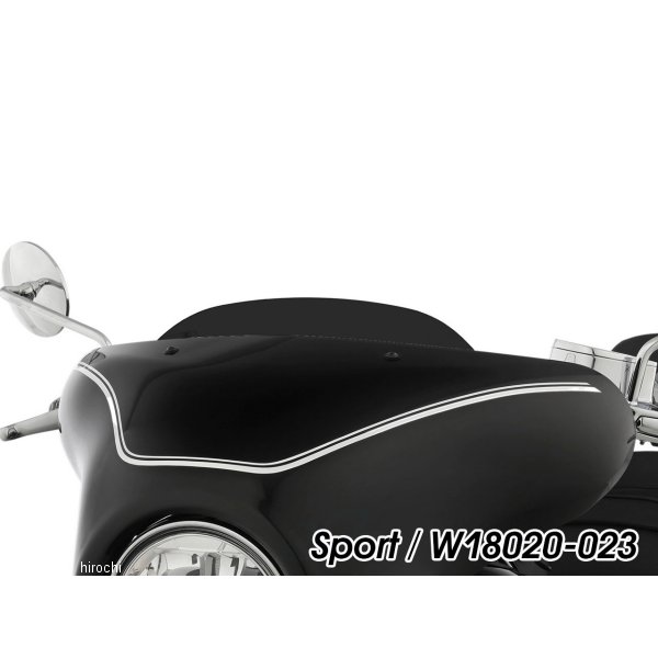 ワンダーリッヒ Wunderlich ウインドスクリーン Sport 20年以降 BMW R18 黒 W18020-023 HD店｜ヒロチー商事 ハーレー 店 14,731円