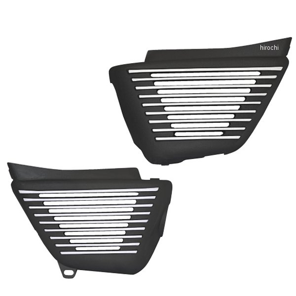 【メーカー在庫あり】 マッドマックス MAD MAX アルフインカバーサイドカバー (アルフィン) 削出し エイプ50 黒 MM19-0420-03 HD店