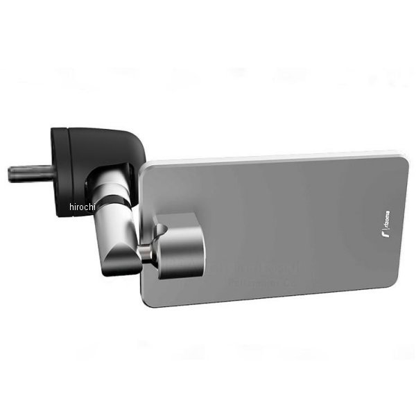 リゾマ rizoma バーエンドミラー Quantum End シルバー 左右共通 1個売り BS211A HD店|ヒロチー商事 ハーレー 店