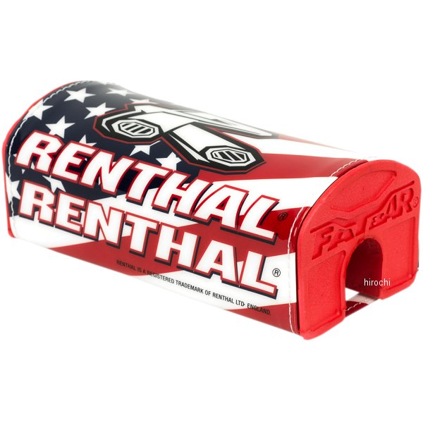 【USA在庫あり】 レンサル RENTHAL ファットバーハンドル用 パッド USA FLAG 0601-4857 HD店