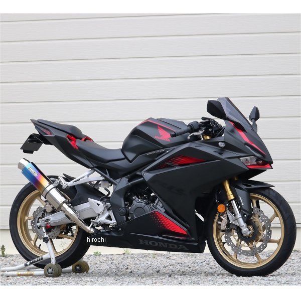 ダブルアールズ WR'S スリップオンマフラー ラウンド JMCA認証 20年-22年 CBR250RR 焼き色チタン BK1240JM HD店｜ヒロチー商事 ハーレー 店