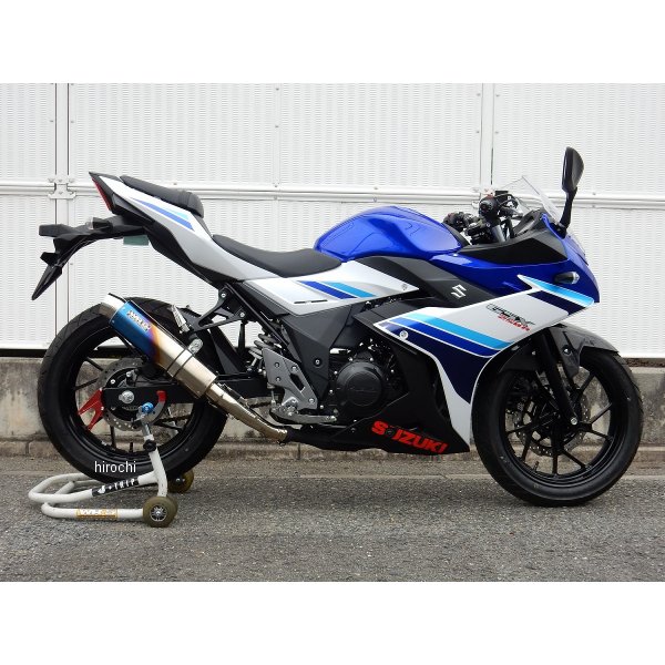 ダブルアールズ WR'S スリップオンマフラー ラウンド JMCA認証 17年-22年 GSX250R 焼き色チタン BK3220JM HD店｜ヒロチー商事 ハーレー 店