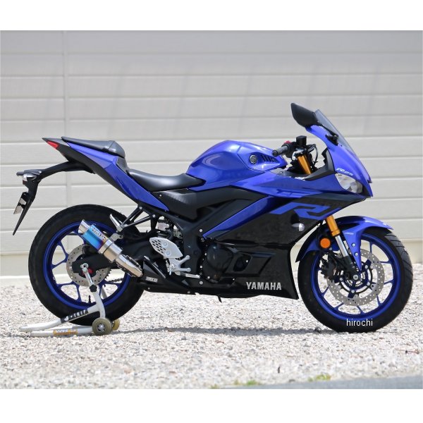 ダブルアールズ WR'S スリップオンマフラー S.O.V ショートオーバル JMCA認証 15年-21年 YZF-R25、YZF-R3 焼き色チタン FV2255JM HD店