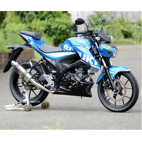 ダブルアールズ WR'S フルエキゾースト ST-OVAL JMCA認証 18年21年 GSX-S125、GSX-S150(逆輸入車) 焼き色チタン LM3130JM HD店