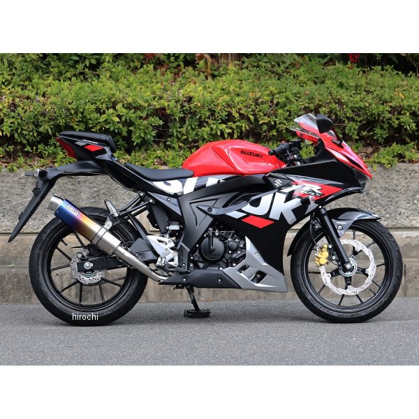 ダブルアールズ WR'S フルエキゾースト ラウンド JMCA認証 22年以降 GSX-R125、GSX-S125 焼き色チタン LS3140JM HD店