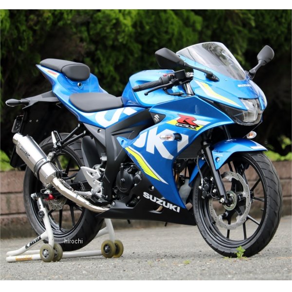 ダブルアールズ WR'S フルエキゾースト ST-OVAL JMCA認証 18年-21年 GSX-R125、GSX-R150(逆輸入車) ソリッド LV3125JM HD店