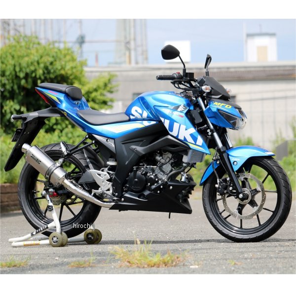 ダブルアールズ WR'S フルエキゾースト ST-OVAL JMCA認証 18年21年 GSX-S125、GSX-S150(逆輸入車) ソリッド LV3130JM HD店