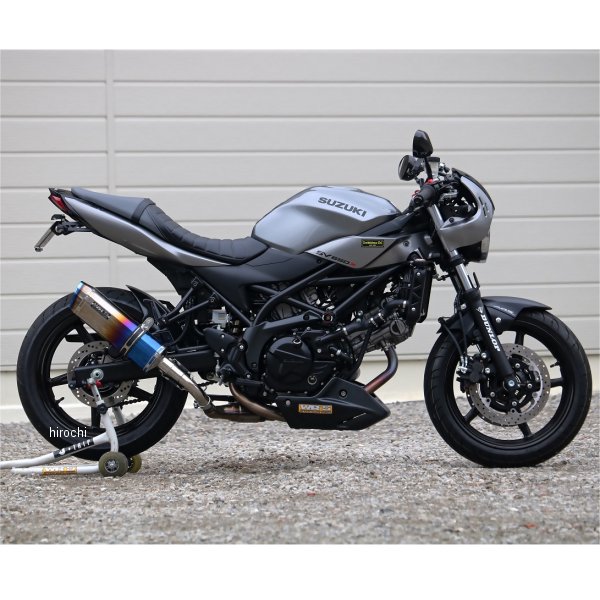 ダブルアールズ WR'S スリップオンマフラー SS-OVAL JMCA認証 SV650、SV650X 焼き色チタン SB3650JM HD店