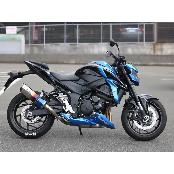 ダブルアールズ WR'S スリップオンマフラー SS-OVAL JMCA認証 17年以降 GSX-S750/ABS 焼き色チタン SB3720JM HD店