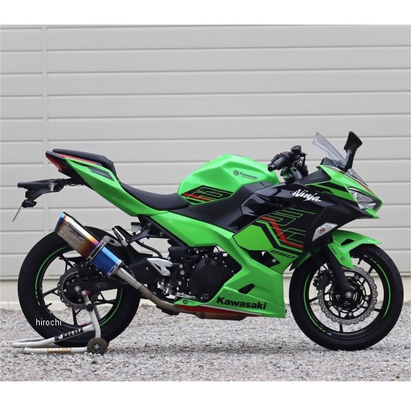 ダブルアールズ WR'S スリップオンマフラー SS-OVAL JMCA認証 18年以降 Ninja400 焼き色チタン SB4430JM HD店
