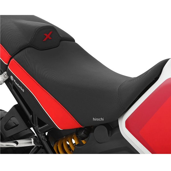 ワンダーリッヒ Wunderlich フロントレギュラーシート ACTIVE COMFORT ドゥカティ デザートX 黒/赤 W70100-003 HD店
