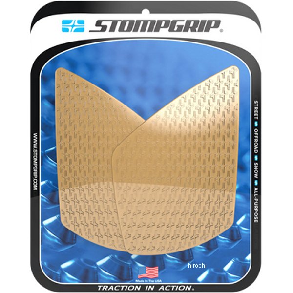 ストンプグリップ STOMPGRIP トラクションパッドタンクキット 23年-24年 トライアンフ StreetTriple675 アイコン クリア 55-14-0199C HD店
