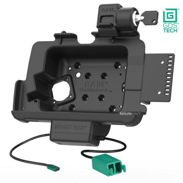 ラムマウント RAM Mounts GDSパワードック Intelliskin付きZebra ET4x8in専用 ロック付き ボール無し RAM-GDS-DOCKL-ZE20PD2U HD店