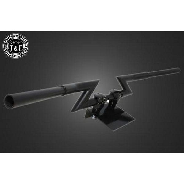 ガレージT＆F 極太Zバーハンドル 4インチ ブラック 25.4mm ドラッグスター400 506126 HD店