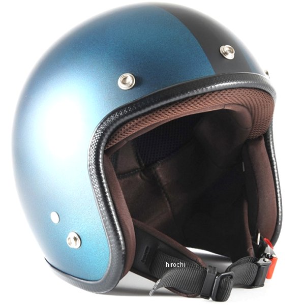 ナナニージャム 72JAM ジェットヘルメットTWILIGHT ブラック/ キャンディーブルー マット Sサイズ(55-57cm未満) JP-11S HD店