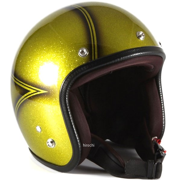 ナナニージャム 72JAM ジェットヘルメット VOLCANO G ゴールド グロス仕上げ フリーサイズ(57-60cm未満) VNT-02 HD店｜ヒロチー商事 ハーレー 店 22,553円