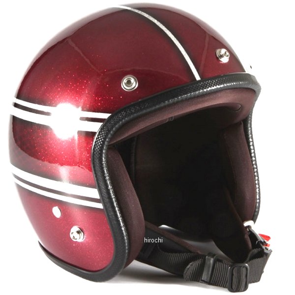 ナナニージャム 72JAM ジェットヘルメット JOHNNY CINQレッド グロス仕上げ フリーサイズ(57-60cm未満) VNT-05 HD店｜ヒロチー商事 ハーレー 店