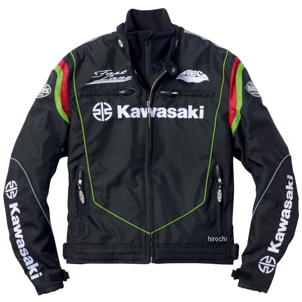 カワサキ純正×BATES ナイロン3シーズンジャケット グリーン/赤 Lサイズ J8001-2927 HD店