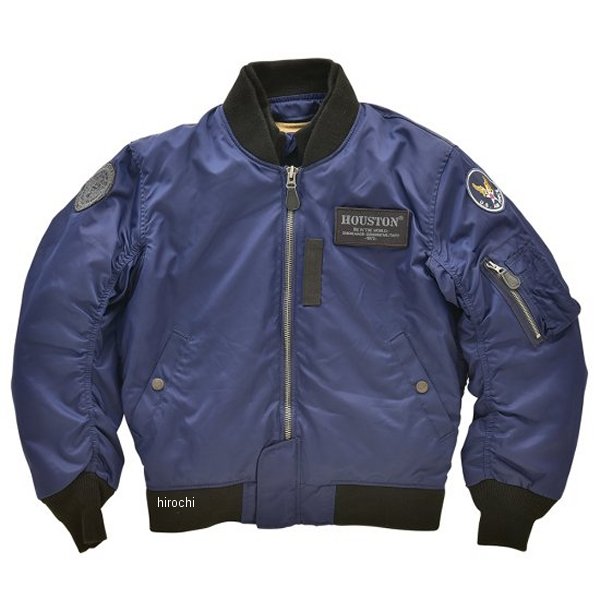 HTVA2211W ヒューストン HOUSTON 2024年秋冬モデル ジャケット MA-1 M/C ネイビー Lサイズ HTVA2211WNVL HD店