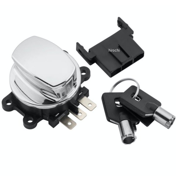 【メーカー在庫あり】 492398 ツインパワー TWIN POWER ファットボブイグニッションスイッチ クローム 030713 HD店