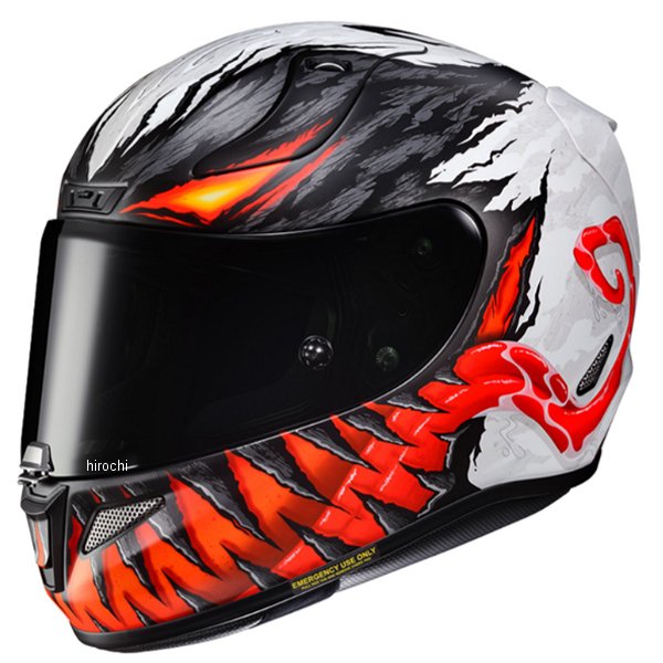 HJH217 エイチジェイシー HJC フルフェイスヘルメット MARVEL RPHA11 アンチヴェノム XLサイズ HJH217BK01XL HD店