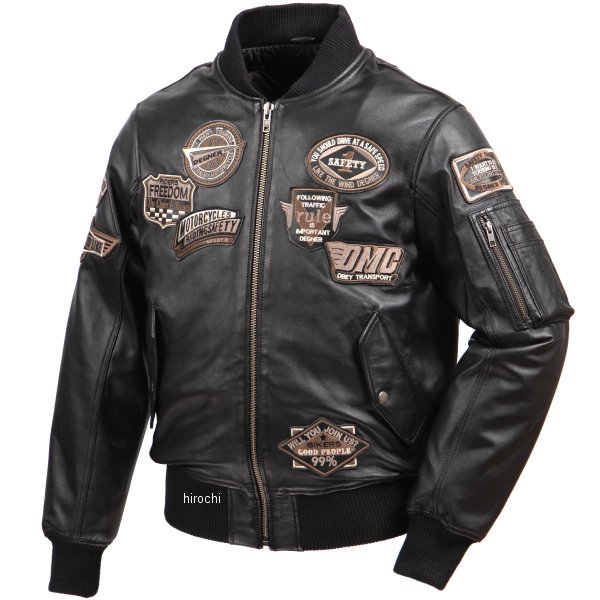 【メーカー在庫あり】 デグナー DEGNER シープレザーMA-1ジャケット 黒 XLサイズ 23WJ-4 HD店