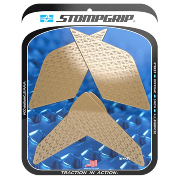 ストンプグリップ STOMPGRIP トラクションパッドタンクキット ICON 23年 Ninja ZX-4RR、Ninja ZX-4R SE クリア 55-14-0204C HD店|ヒロチー商事 ハーレー 店
