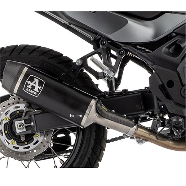アロー ARROW スリップオンマフラー INDY RACE 23年 XL750 TRANSALP アルミダーク/カーボンエンド 72641AKN HD店