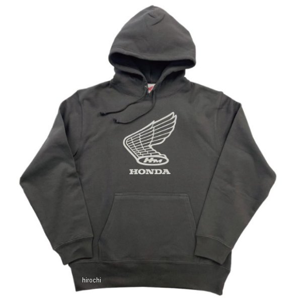 ホンダ レトロウイングマークパーカ スミクロ Lサイズ 2302HD02-58 HD店