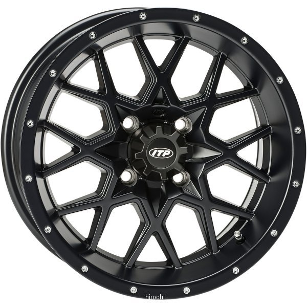 【USA在庫あり】 ITP ホイール ハリケーン 14x7 2+5 4/4 黒 itp1428639536B HD店