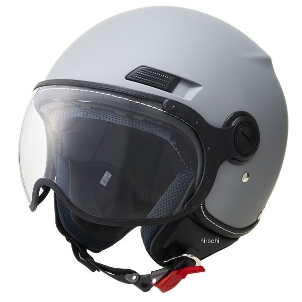 【メーカー在庫あり】 マルシン工業 Marushin ジェットヘルメット MS-340 マットグレー Lサイズ(59-60cm) 4341609 HD店