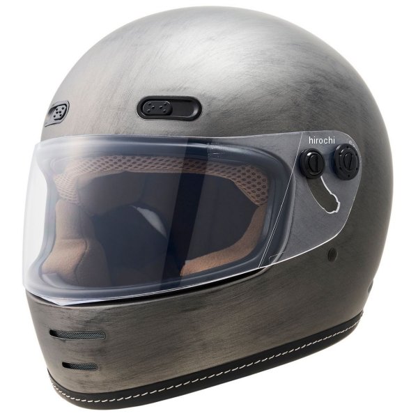 【メーカー在庫あり】 マルシン工業 Marushin フルフェイスヘルメット MNF1 エンドミル フラットスクラッチグレー Mサイズ(57-58cm) 2001330 HD店｜ヒロチー商事 ハーレー 店